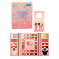 Косметика IG3259 (18шт) тіні, рум'яна, палетка 54 кольори, пензлики, в кор-ці, 17-22-2,5см