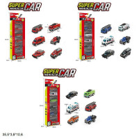 Набір модельок CBJ889-3/4/5 спецтехніка метал.3в.6шт.в кор.35,5*3,8*10,6 /120/