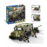 Конструктор IBLOCK арт. PL-921-462/1 (12шт) Армія КРАЗ с тентом, 224дет, 2 фіг, у короб. 37*5*26*6см - 1