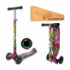 Самокат JR 3-055-WP5 (1шт) MAXI,алюм+пласт,3кол.ПУ,пер.120-28мм-світ,кермо66-89см,складн,принт,кор. - 1