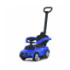 Каталка-толокар 668L-4 (1шт) 2в1 (батьк.ручка), звук, підставка для ніг, шкіра, бат., блакитний - 1
