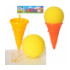 Ловушка M 6114 (72шт) мороженое 30см, мяч (мягкий), 2цвета, в кульке, 22-40-12см - 1