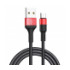 Кабель HOCO X26 "Xpress" microUSB (1М) (черно-красный) - 1