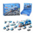 Конструктор Конструктор 9113K12 (36шт) поліція, адвент-календар, транспорт, 12в2(машина, катер), в к - 1