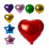 Шарики надувные фольгированные MK 1343 (1000шт) 2вида(шар44-44см,сердце.звезда),микс цветов - 1