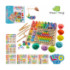 Деревянная игрушка Игра MD 2514 (8шт) мозаика,цифры,фигурки, в кор-ке, 32-31-8см - 1