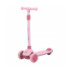 Самокат 5566A-pink (1шт) Maxi-big, метал+пластик, 3колесаПУ, 2колеса 120мм світло, заднє 75мм світло - 1