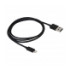 Кабель USB - Lightning (Iphone/IPad) 1м, черный нейлоновый, BK-75 - 1