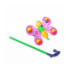 Каталка 3802-3 (96шт) бабочка, на палке, 2 цвета, в кульке, 19-8см - 1