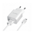Зарядний пристрій для мобільних телефонів HAVIT HV-ST111 USB с Micro USB кабелем White - 1