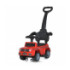 Каталка-толокар M 5043L-3 (1шт) батьк.ручка, музика, світло, шкірян.сидіння, червоний - 1