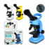 Оптичний прилад W5807A (18шт) мікроскоп, 22см, світло, пінцет, скло, інструменти, 3 кольори, бат(таб - 1