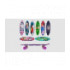 Скейт GSK-0008 пластик.с рисунком,ручка PU свет 68*19см 8цв./8/ - 1